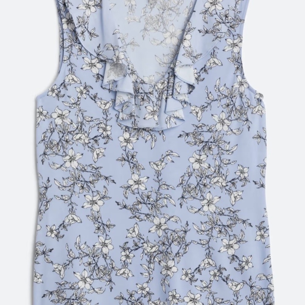 Sofea Ruffle Front Knit Top, Size Small - Picture 5 of 7